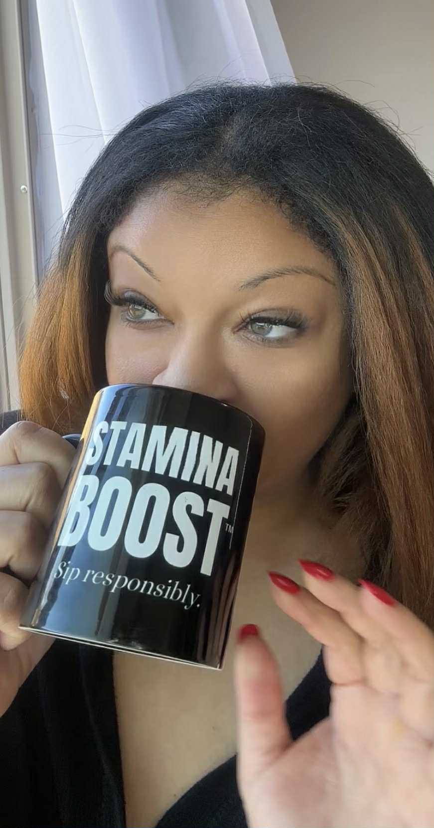 2- Stamina Boost™ Black Coffee Mug