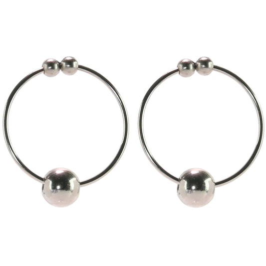 Non-Piercing Nipple Rings in Silver