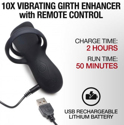 8- Girth Enhancer Vibe w/ Remote Control