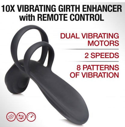 8- Girth Enhancer Vibe w/ Remote Control
